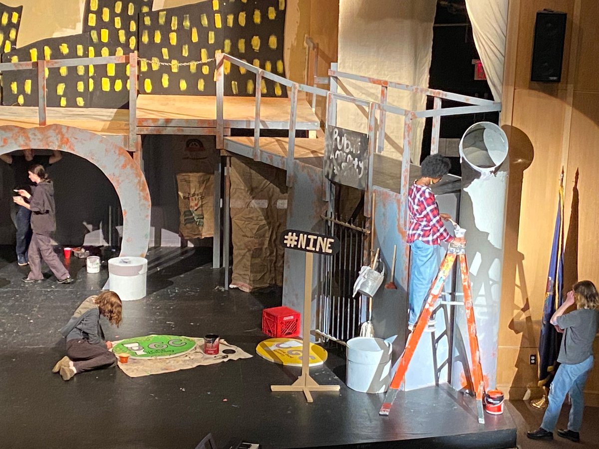 waynflete's tweet photo. Opening day is almost here!
Stage crew and actors begin to put the pieces together for show time.
Reserve your seats for “Urinetown, The Musical” today with the links in our bio!
November 2–4 at 7:00 p.m.
Franklin Theater
#Waynflete #Flyers #Performance #Theater #Urinetown https://t.co/R8tSwe8MM6