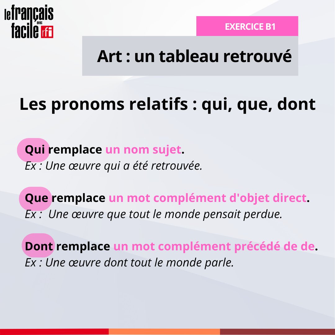 Francais Facile Complement Du Nom Français facile – RFI (@RFI_FrFacile) / X