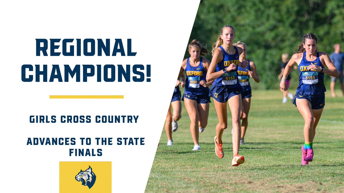Regional champions! For the third consecutive season, Oxford Girls Cross Country has won regionals! They will advance to the state finals which will take place this Saturday at Michigan International Speedway. Great job, girls! Go Wildcats!

📸 credit: TZR Sports