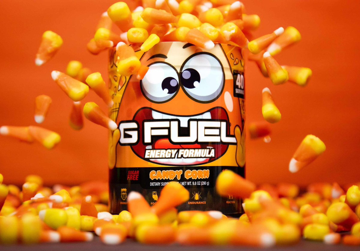 GFuelEnergy's tweet photo. 🧡 𝐑𝐓 + 𝐅𝐎𝐋𝐋𝐎𝐖 to win a #GFUEL "𝐂𝐀𝐍𝐃𝐘 𝐂𝐎𝐑𝐍" Tub! 2 winners picked tomorrow bc today is #NationalCandyCornDay!

🥛 This flavor tastes FIRE with milk btw!

🛒 𝐆𝐄𝐓 𝐘𝐎𝐔𝐑𝐒: https://t.co/RGq6lpStef https://t.co/xvn7s2znig