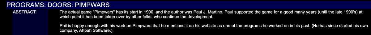 jgcOCANADA's tweet photo. #BucksCounty vc/school board phuckery funder Paul J. Martino does not seem to be quite as happy these days w his pioneering work on #PimpWars; it doesnt seem to be mentioned on his website any longer
But #PimpWarsPaul "supported the game for a good many years (until late 1990s)" https://t.co/X6DWZ8l0oN