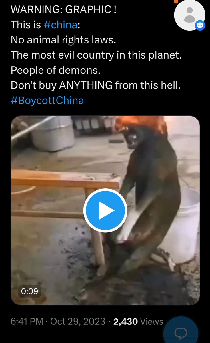 PhaedraXTeddy's tweet image. Yes this is exactly what #China is doing to the pets #XiJinPing ordered stolen, they think pain makes food better and have more medicinal qualities or else China just enjoys inflicting pain.