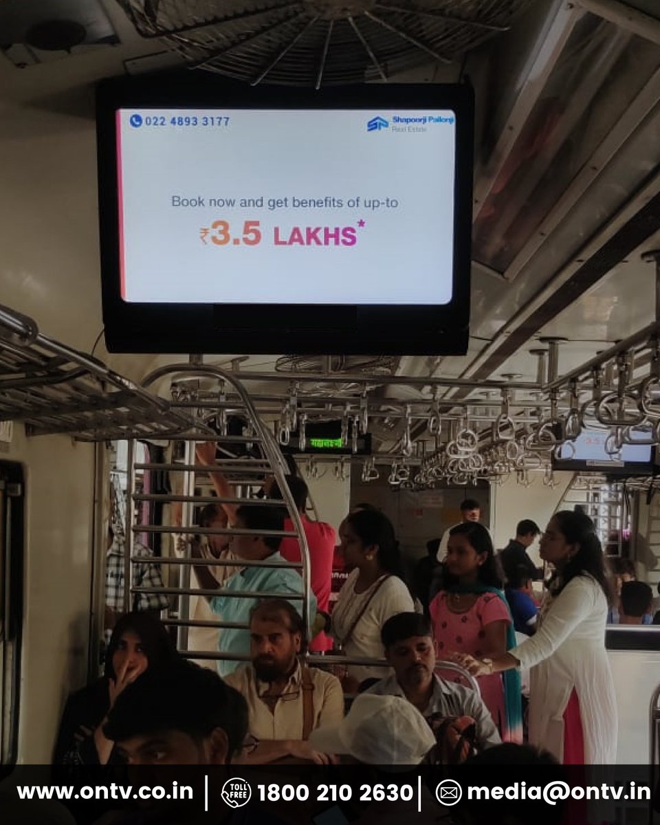 ONTVTransit's tweet photo. Connecting Brands with 75 Lakhs+ Viewers!
Witness the Power of Advertising with ONTV as we proudly showcase  @SPREINDIA  ad campaign on our screens, reaching an incredible 75 Lakhs+ viewers and counting!

#ONTV #ONTVTrasitMedia #Transit #Media #TransitMedia https://t.co/ltS6Cj3H5K