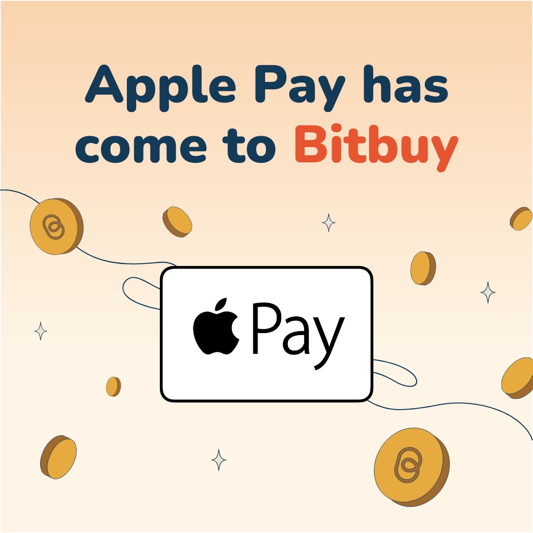 BIG NEWS! 🍎

You can now fund your Bitbuy account with Apple Pay! 

Go to 'Deposit CAD with card', then check out with Apple Pay on Safari or within the mobile app. 

For the first month, funding your account with Apple Pay will be FREE!*  (No fees charged by Bitbuy) 🎉