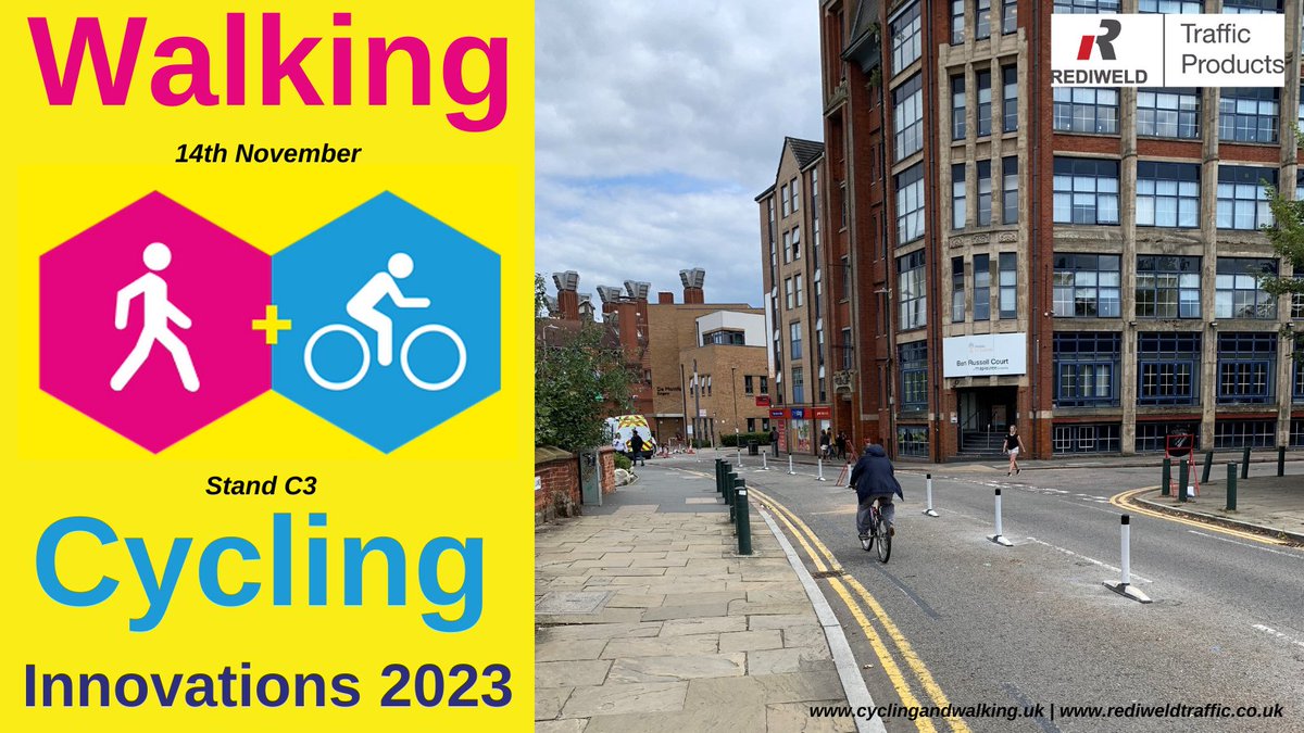 🗓️ Join us at #WalkingandCycling Innovations to explore the benefits of #activetravel. Visit Stand C3 and see our #recycledrubber #cyclelanes in action. 🚴‍♂️ Learn more at cyclingandwalking.uk