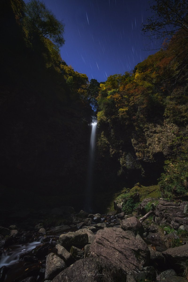 月夜の滝 #とこの写真たち #東京カメラ部