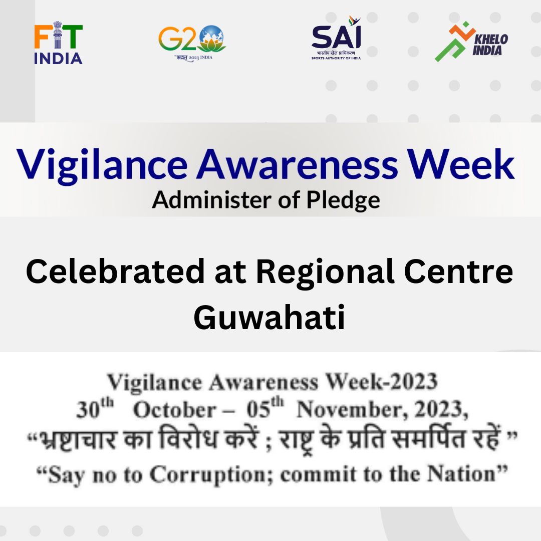 SAIGuwahati's tweet image. Staffs at various units of @SAIGuwahati observing Vigilance Awareness Week from 30th October to 5th November 2023 by taking Pledge on 30.10.2023
#vigilanceawarenessweek2023 
#pledgetaking