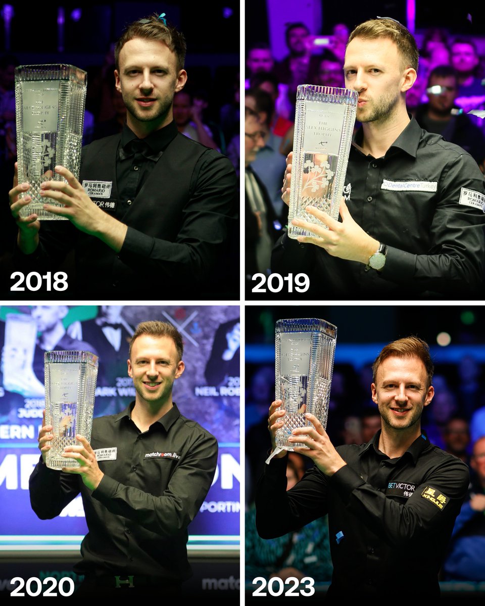 Nothing but 𝗱𝗼𝗺𝗶𝗻𝗮𝗻𝗰𝗲 from Judd Trump in Northern Ireland 🏆🏆🏆🏆 

@juddtrump | #NIOpen