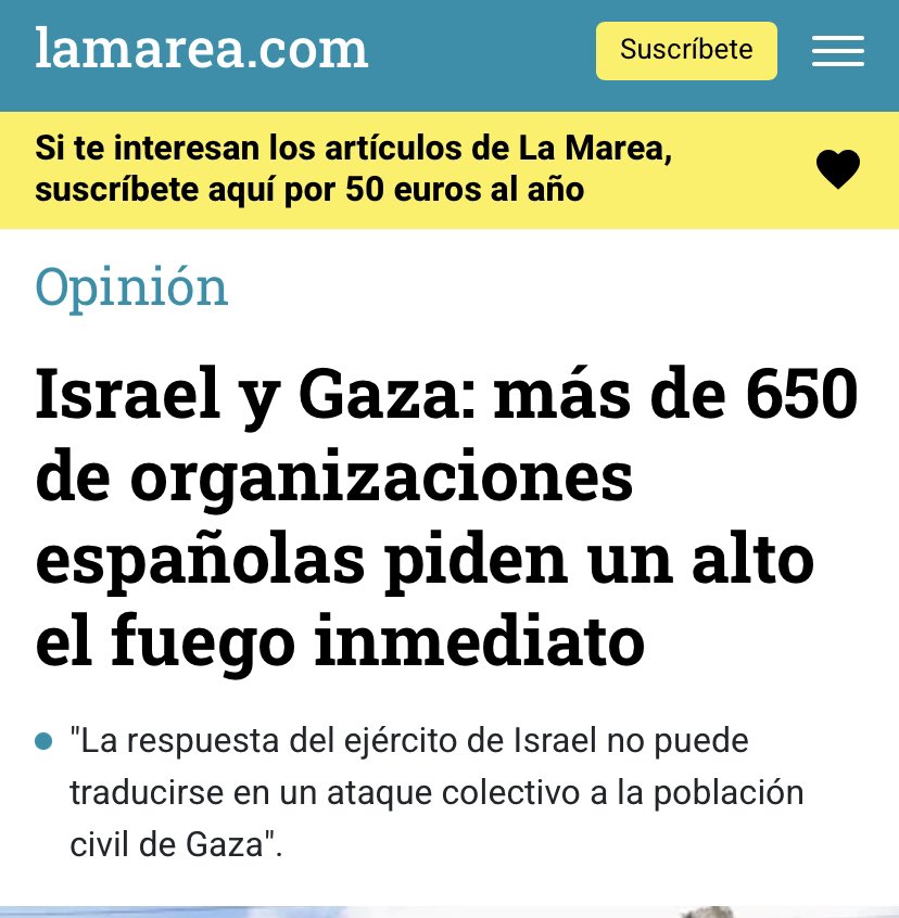 Llamamiento urgente al Gobierno de España y a partidos

💥#AltoElFuegoInmediato
🚫 Fin bloqueo ilegal en Gaza
🩸Embargo de armas a Israel
⏺️Ayuda humanitaria y asistencia médica
🇵🇸 Dcho a la protesta en UE
⚠️Respeto dcho internacional humanitario

lamarea.com/2023/10/30/isr…