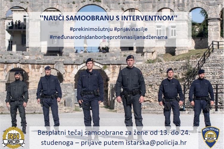 Prijavite se na tečaj i naučite samoobranu s interventnom policijom ➡️tinyurl.com/34r9v3f4.

#prekinimošutnju #prijavinasilje #međunarodnidanborbeprotivnasiljanadženama