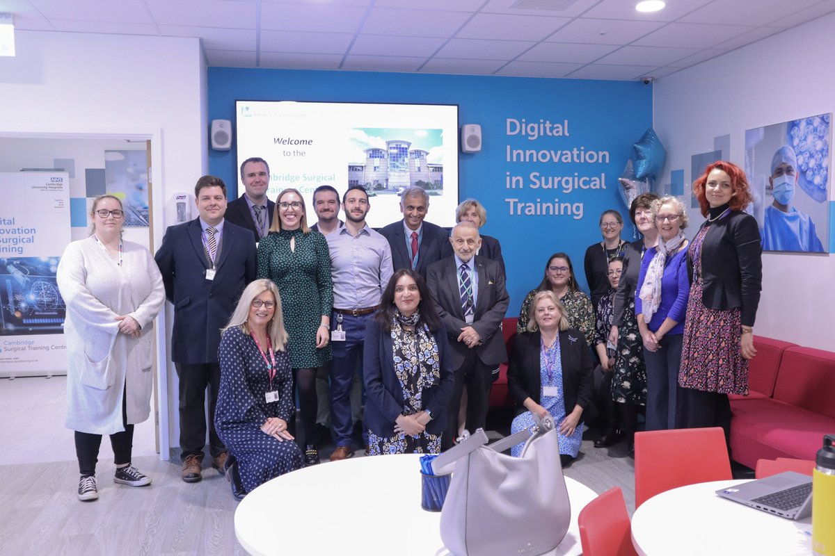 CUH_NHS's tweet image. Exciting news! The Cambridge Surgical Training Centre is officially open today, Dr Arun Gupta and Chair Mike More attended to witness the VR and robotic innovations in surgery.

#VR #excellent @CambridgeSTC