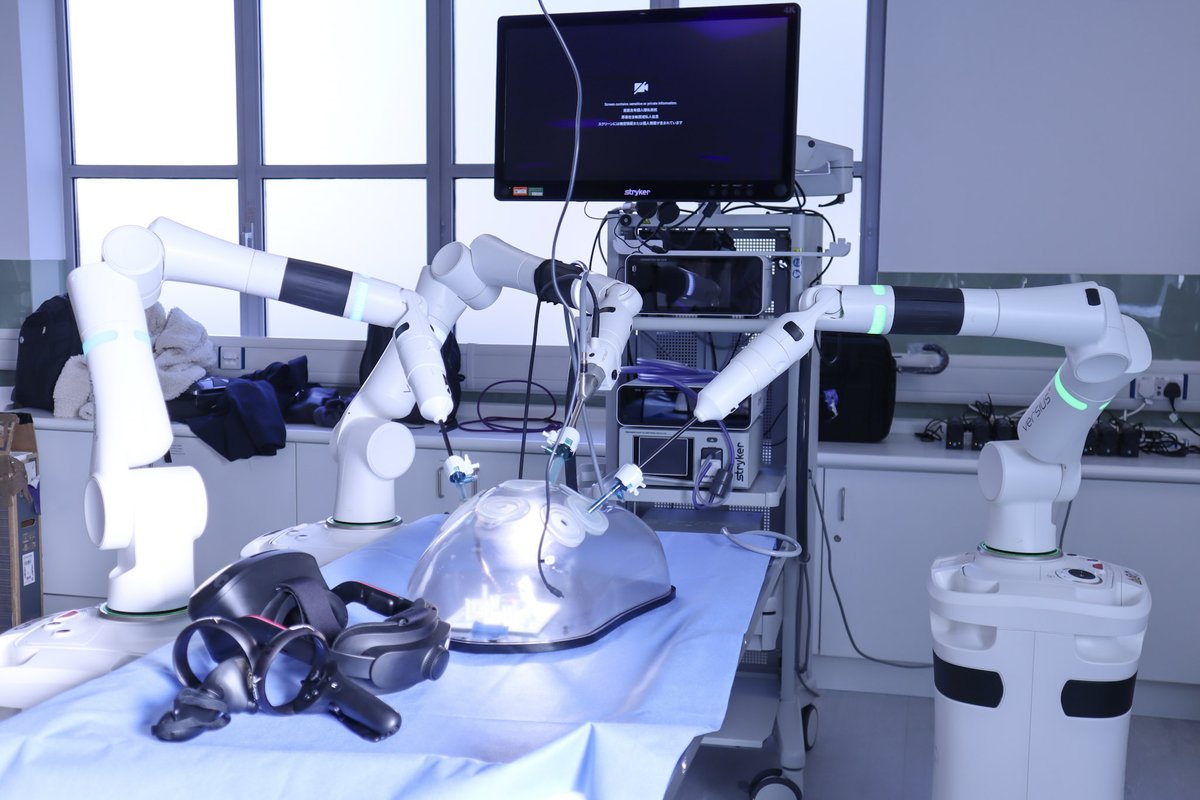 CUH_NHS's tweet image. Exciting news! The Cambridge Surgical Training Centre is officially open today, Dr Arun Gupta and Chair Mike More attended to witness the VR and robotic innovations in surgery.

#VR #excellent @CambridgeSTC