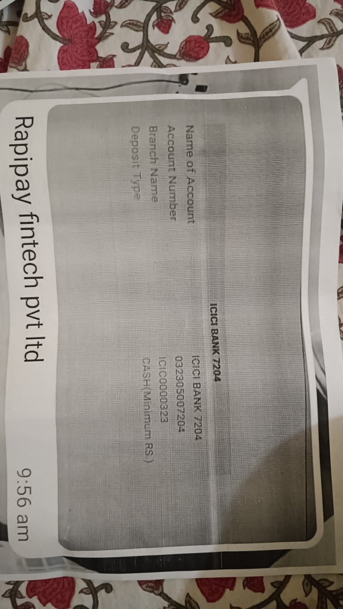 9876543210Jiten's tweet photo. हेलो @ICICIBank जी कृपया पीड़ित का 2,00,000 रुपए लगभग 4 महीने से रिवर्स नही हो पा रहा है
जब की पीड़ित के पिता को कैंसर है और इलाज के लिए पैसों की बहुत जरुरत है कृपया किसी अनहोनी होने से पहले पीड़ित का पैसा रिवर्ष दे इलाज हो सके #rapipay
@ICICIBank_Care
@jjkarkera https://t.co/4n5vUgrXhj
