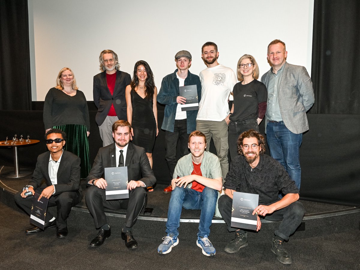 Cinemagic's tweet photo. Congratulations to the winners of the '23 Cinemagic #YoungFilmmakerCompetition Awards. It was brilliant celebrating the achievements of youth filmmakers from all over the UK and Ireland at @QFTBelfast!

#CinemagicFilmFestival #Cinemagic #YoungFilmmaker (1/2) https://t.co/1rGN0T1bzj