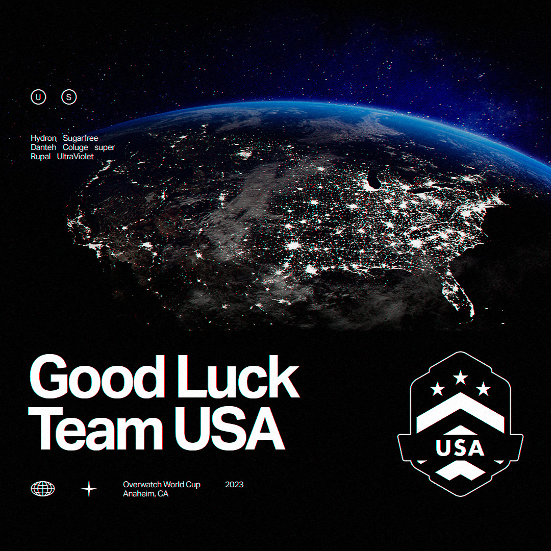 Wishing Team USA the best of luck as they take on the Overwatch World Cup. 🇺🇸 Godspeed 🚀