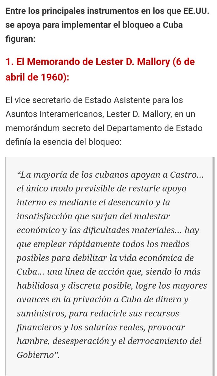 Otro de los instrumentos en los que el gobierno de EE.UU se apoya para implementar el Bloqueo a Cuba: