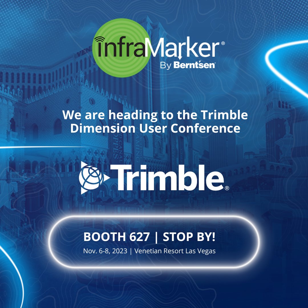 InfraMarker's tweet photo. We are excited to be attending the Trimble Dimensions User Conference starting November 6th!

Join us at booth 627 to learn all about InfraMarker and visit with our team!

 #TrimbleDimensions #UserConference #GeospatialTechnology #InfraMarker #Innovation #Technology #Conference https://t.co/vGZLHKY4tU
