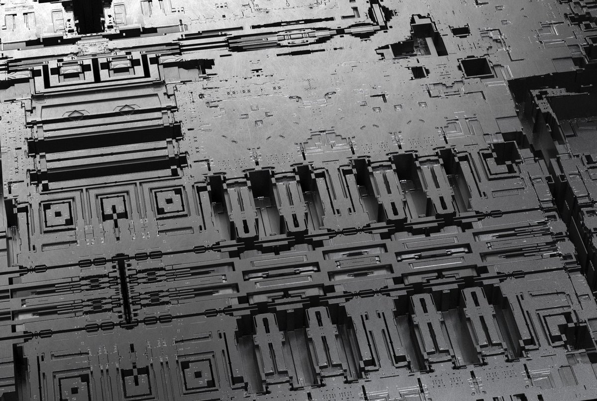 JacekPilarski2's tweet photo. Starting this week with new technological displacement maps pack, including Mandelbulb formulas. You can generate an infinite number of versions. https://t.co/cgDh1s7n40
#b3D #greeble #maps #displacementmap #conceptart #mattepainting #scifi https://t.co/Rm7ojs29B9
