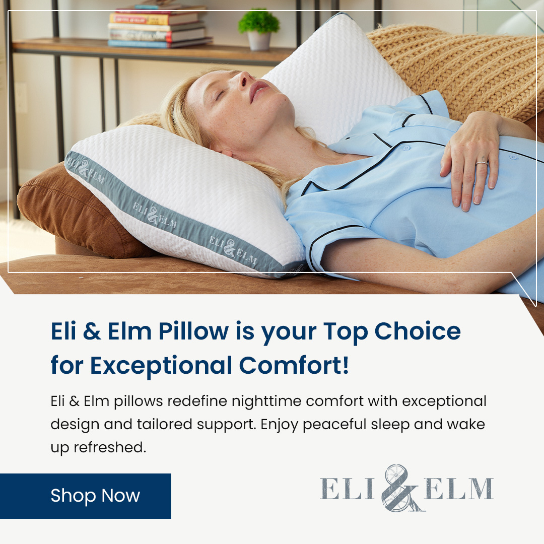 #EliandElm #pillow is the #ultimate choice for exceptional #comfort. Whether you're a #sidesleeper, #backsleeper, or #stomachsleeper, this #pillow will provide the #support you need for a great night's #sleep. 😴💤

Shop now bit.ly/3Q2Q2OE