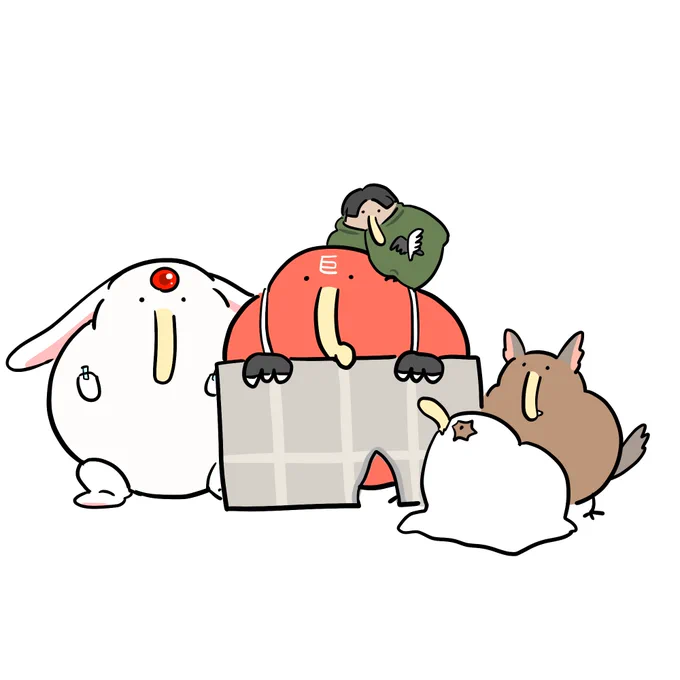 ハロウィンの仮装を楽しむキーウィたち