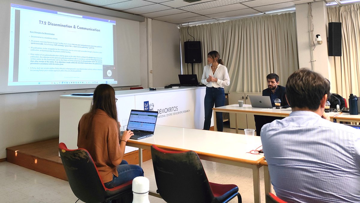 AustraloTeam's tweet image. Last week marked a pivotal moment in the @PQREACT project&apos;s journey as they gathered at the National Center for Scientific Research @iit_demokritos for the General Assembly.
👉@AustraloTeam took the stage, represented by Marva Arabatzi, to present Work Package 7. 
 #PQREACT