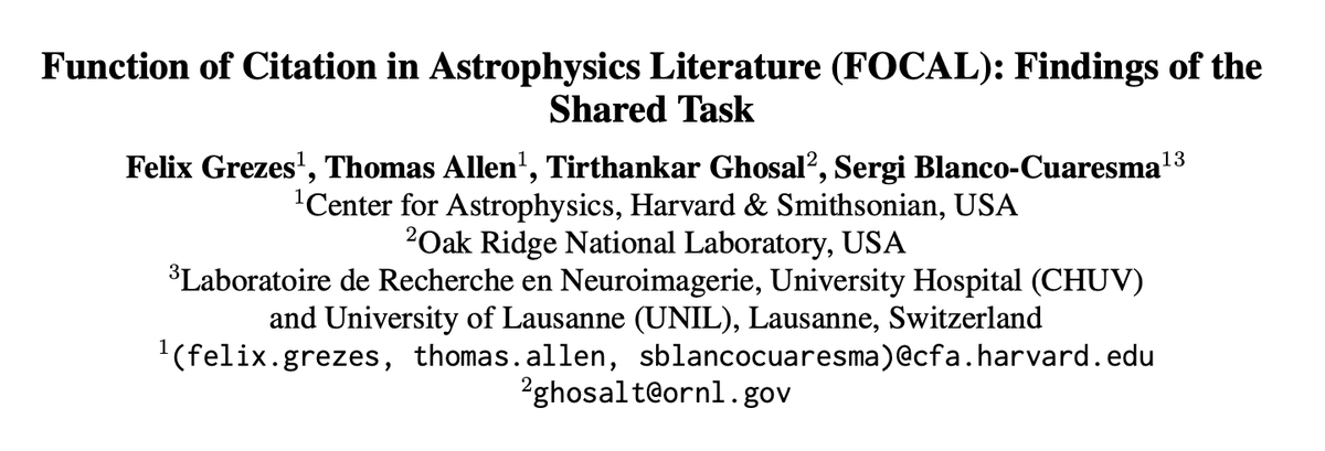Tirthankar Ghosal (@tirthankarslg) on Twitter photo Join us at the <a href="/wiesp_nlp/">WIESP</a> workshop for our #findings on the #citation #functions #sharedtask👉 #FOCAL2023
#WIESP2023 will be #hybrid at #AACL2023 on Nov 1 at 9:00 am #Bali time
<a href="/FelixGrezes/">felix.grezes</a>
Schedule👉ui.adsabs.harvard.edu/WIESP/2023/sch…
IInterested to attend? Fill in👉forms.office.com/g/eLGfpJe55y Join us at the <a href="/wiesp_nlp/">WIESP</a> workshop for our #findings on the #citation #functions #sharedtask👉 #FOCAL2023
#WIESP2023 will be #hybrid at #AACL2023 on Nov 1 at 9:00 am #Bali time
<a href="/FelixGrezes/">felix.grezes</a>
Schedule👉ui.adsabs.harvard.edu/WIESP/2023/sch…
IInterested to attend? Fill in👉forms.office.com/g/eLGfpJe55y