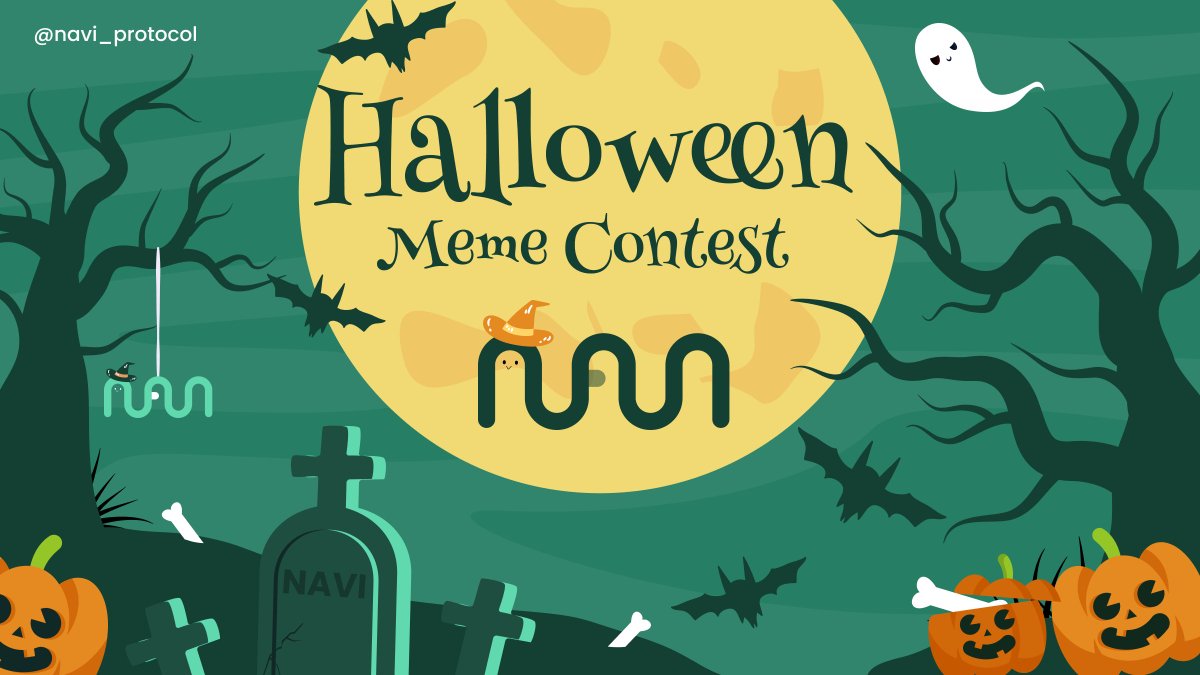 navi_protocol's tweet image. 🎃 Halloween Meme Contest - $200 USDT prize pool #Giveaway!

 🕷 It’s spooky season on NAVI’s timeline! 🕷 

🎃 Get creative with your memes for a chance to win one of thes scary awesome prizes: 

🧛 1st - $75  USDT
👻  2nd - $50 USDT
🦇  3rd - $25 USDT

Another 10 participants…