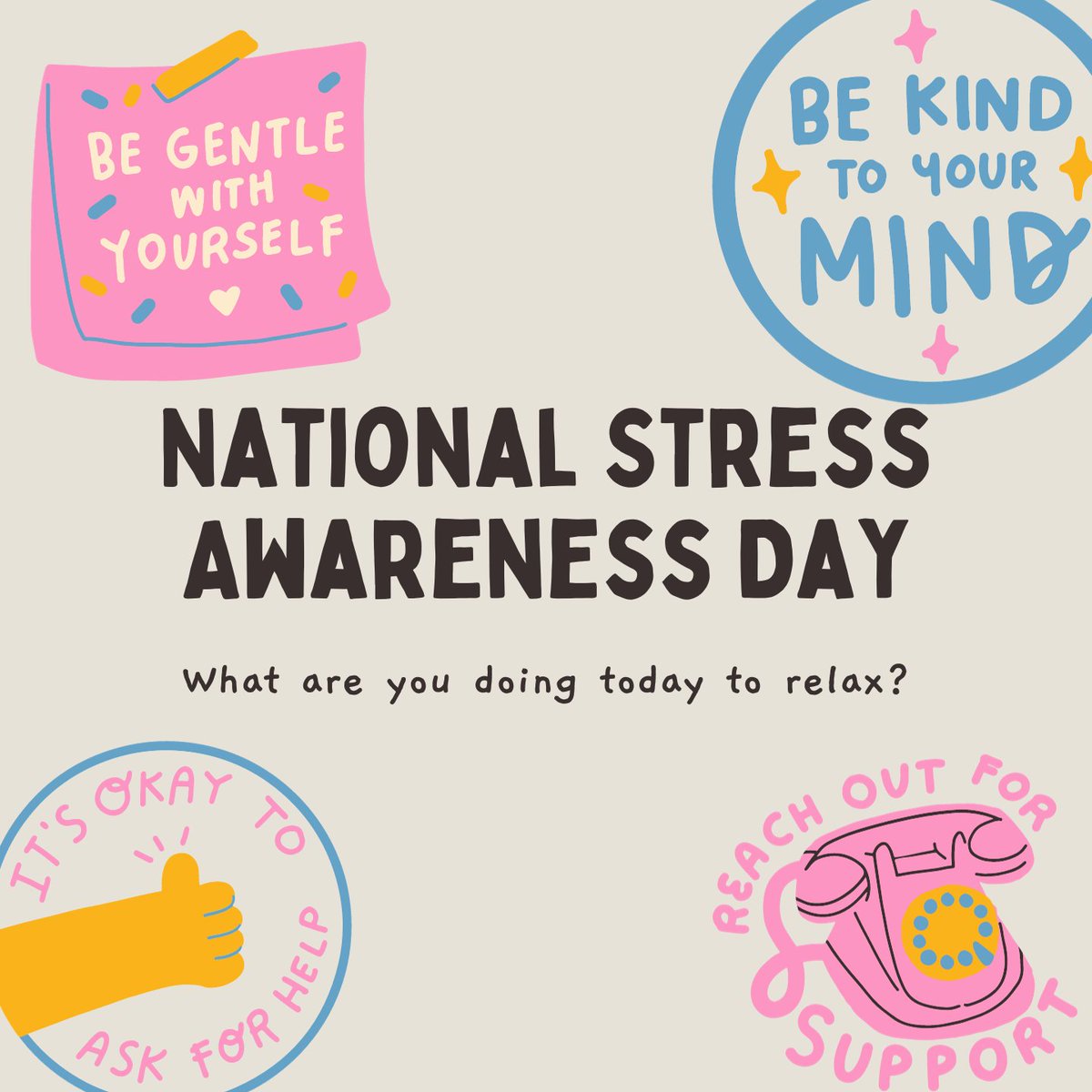 Today is #NationalStressAwarenessDay

Most people feel stressed sometimes & some people find stress helpful or even motivating. But if stress is affecting your life, there are things you can try that may help.

More info: nhs.uk/mental-health/…
#StressAwarenessDay #ReduceStress