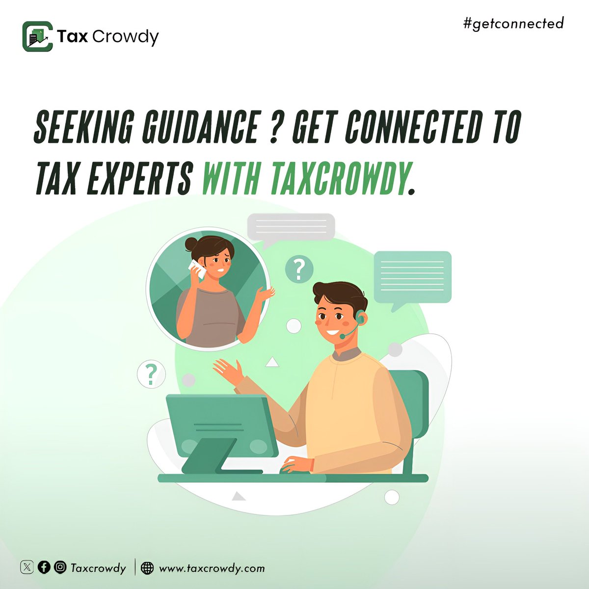 _Taxcrowdy's tweet photo. Experience a Revolution in Tax Management with Taxrowdy's Automatic Matching Feature!

Our automatic matching feature instantly pairs you with a Tax Consultant perfectly suited to your unique financial situation. No more searching or waiting, expert assistance is just a tap away. https://t.co/WqN1FfihmH
