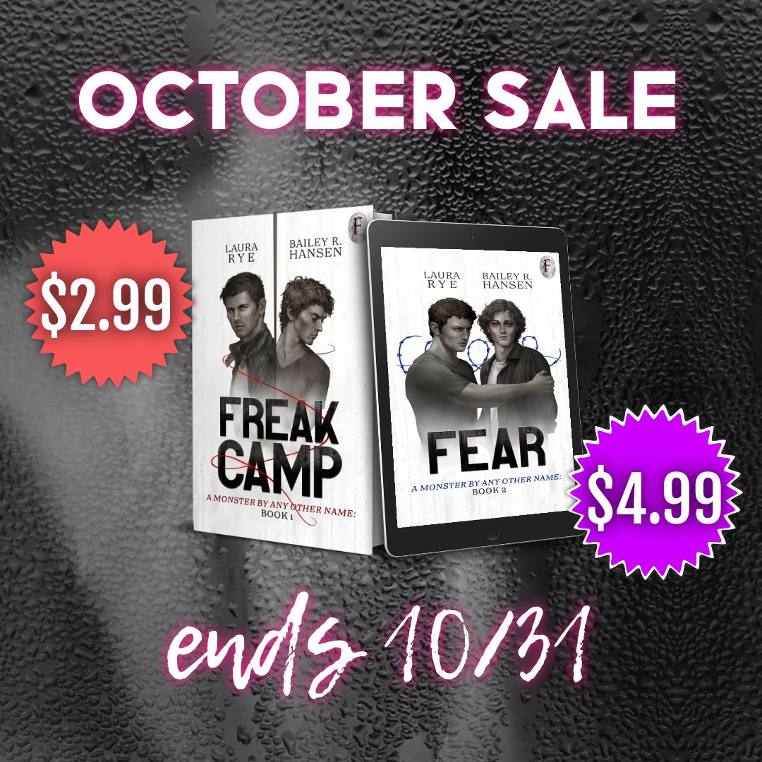 lauraryewrites's tweet photo. ONE MORE DAY for the #booksale ! https://t.co/bSZKHWumJC
#freakcamp is 40% off and book 2 FEAR is 20% off!

#mmromance #paranormalromance #fantasyromance #lgbtqromance #happyeverafter #romancebooks #SPNFamily #bookrecs #queerreads #jakeandtobias https://t.co/zRrYPbcWii