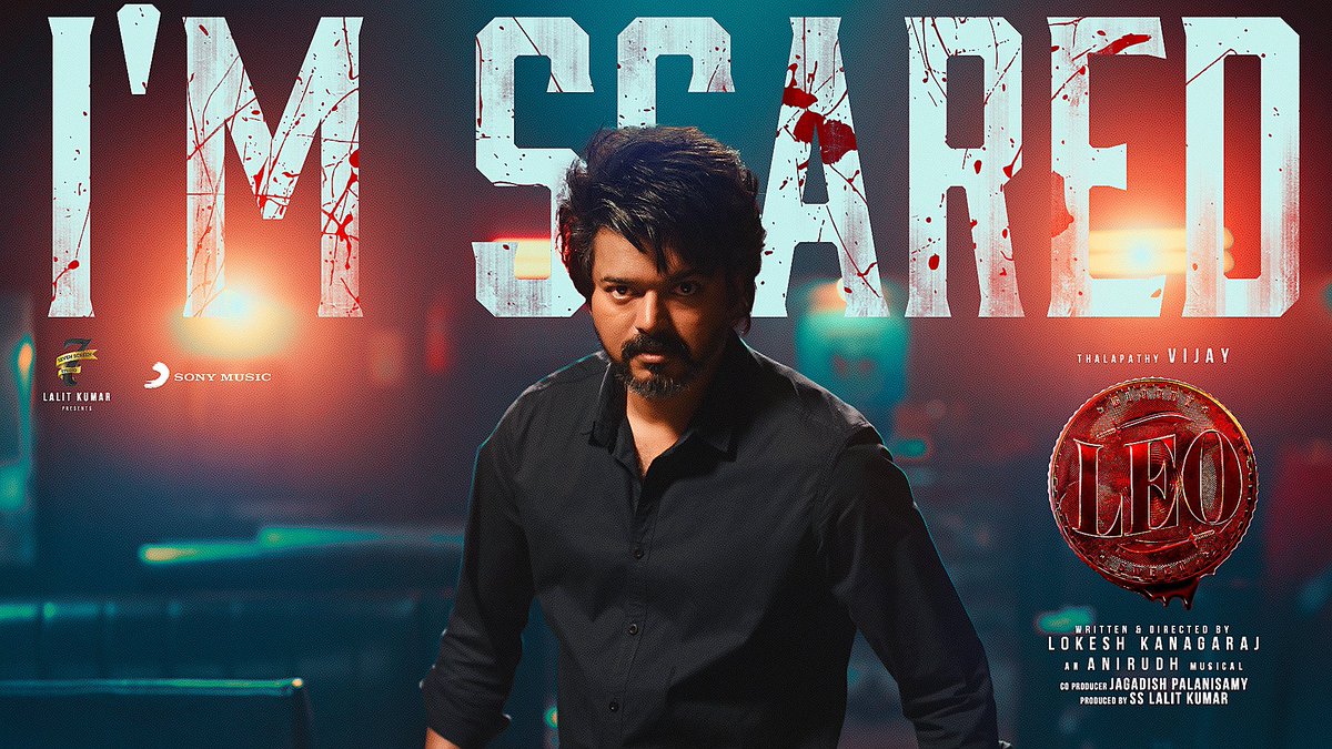 SonyMusicSouth's tweet photo. Ratata tata tatata..❤️‍🔥

#ImScared lyric video is OUT NOW for y’all 💣🔥

🔗 https://t.co/WnfWvDTK2v

🎙️@anirudhofficial 
🖊️ #Heisenberg 

#Thalapathy @actorvijay sir @7screenstudio @Dir_Lokesh @Jagadishbliss 

#Leo https://t.co/XMy7XecrDP