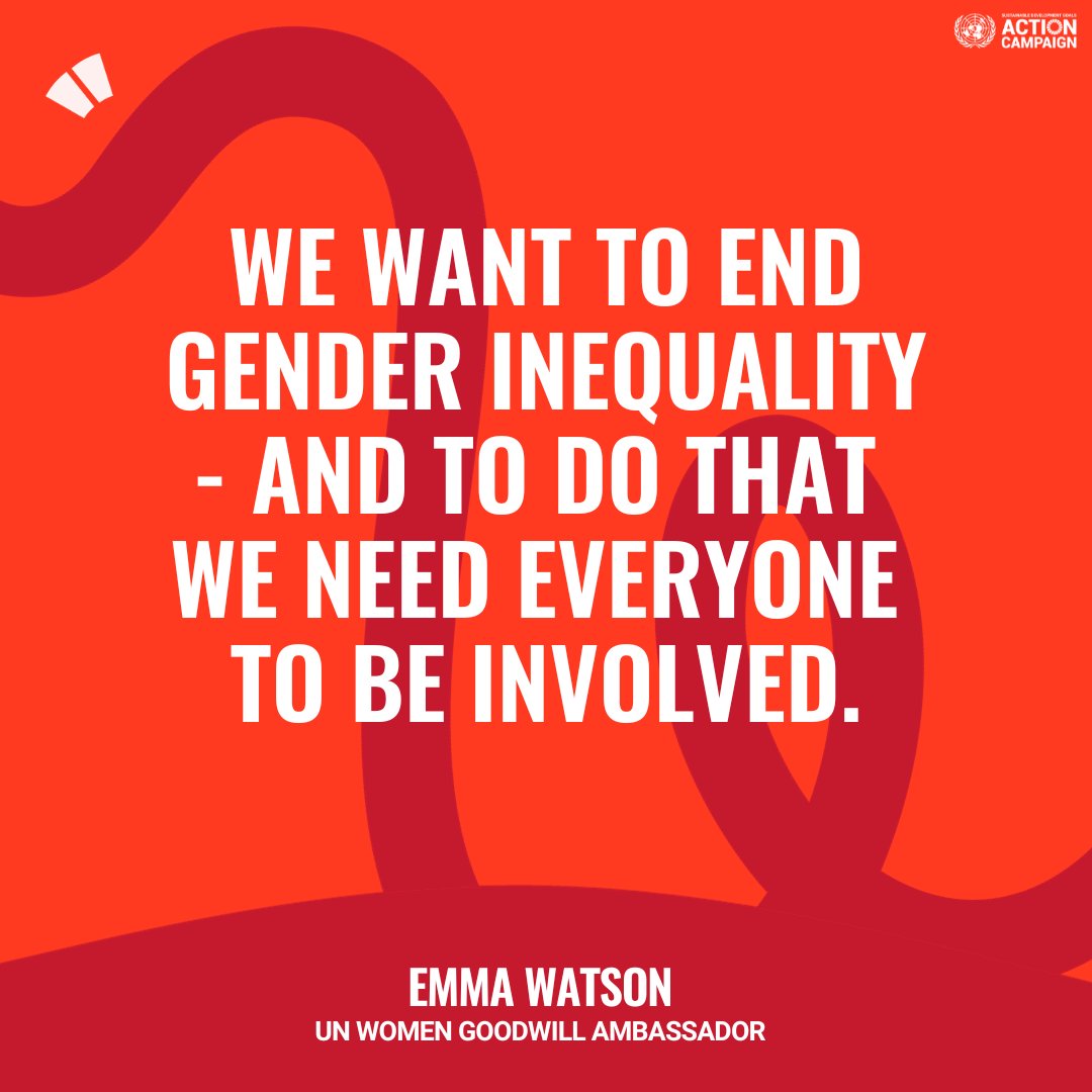Women and girls represent half of the world’s population.

🌈 With that in mind, we must UNITE to #Act4SDGs to challenge gender norms, eliminate discrimination &amp; create inclusive societies for a world where everyone can thrive. #GenderEquality