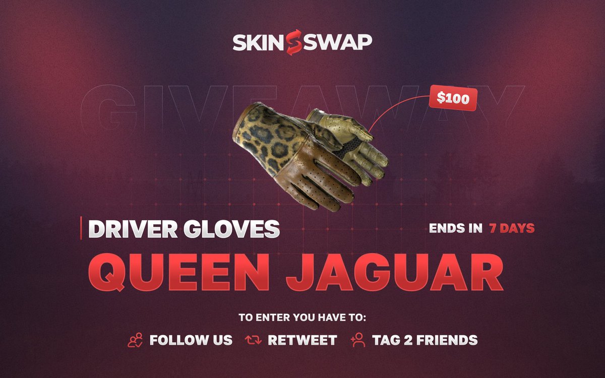 Skinswapcom's tweet photo. Who needs these gloves to stay warm for winter?! ❄️ 

This 100$ giveaway will last 7 days, to enter you have to

-Follow @Skinswapcom 
-Retweet and like this tweet
-Tag two friends

Goodluck! 🥳 https://t.co/yVTZU658RS