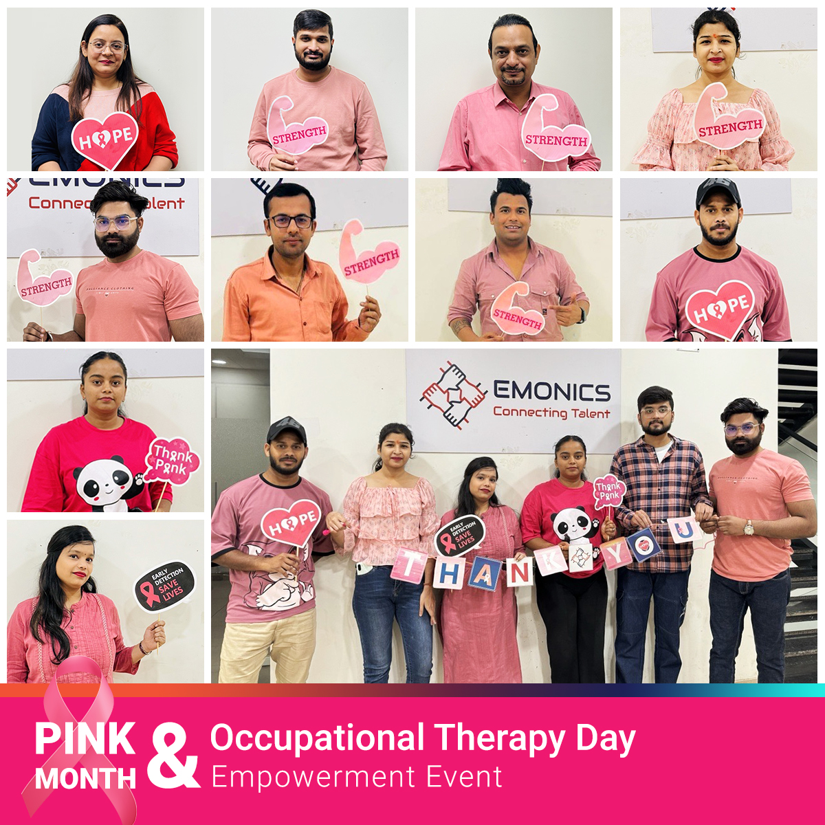 emonics_llc's tweet photo. Emonics LLC proudly supports Pink October, uniting our team in a special way. 

Wearing pink and holding meaningful props to support those affected by breast cancer.
Together, we're making a difference. 
 #emonics #emonicsllc #EmonicsPinkOctober2023 https://t.co/OqUqzcu5Px