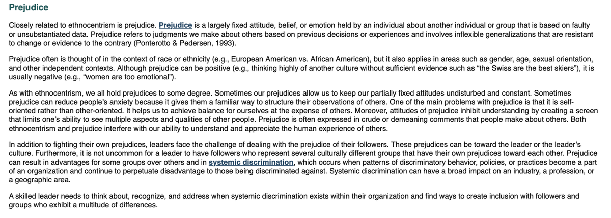 TPUSA__UGA's tweet photo. Prejudice, systematic discrimination, equity, and inclusion are just a few of the things being taught in UGA's ALDR3990S Leadership and Service class. These are some clips from the class reading we had a member send us. I'm sure they're learning a ton🤡 https://t.co/2OT6FuIJvs