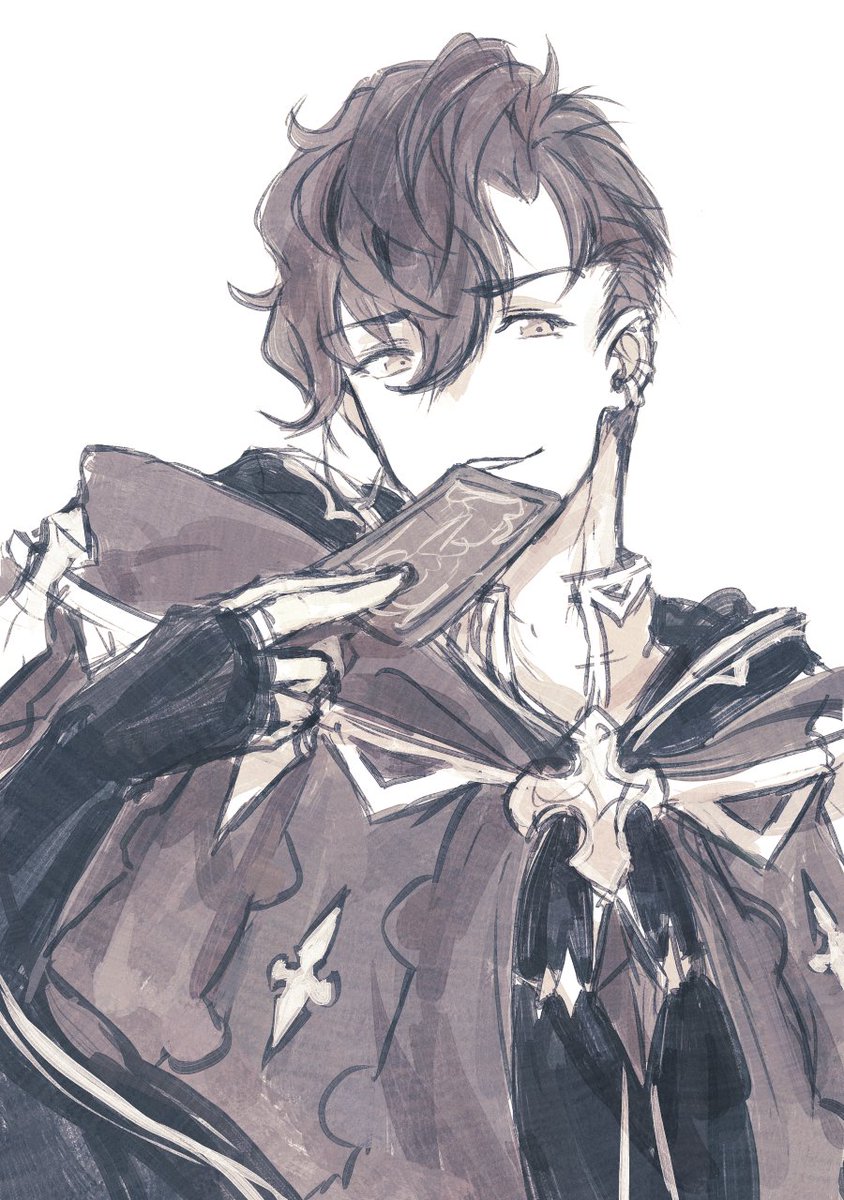 #今月描いた絵を晒そう 直近の纏め再放送と被るのはちょっとアップでトリミングな感じで……。 