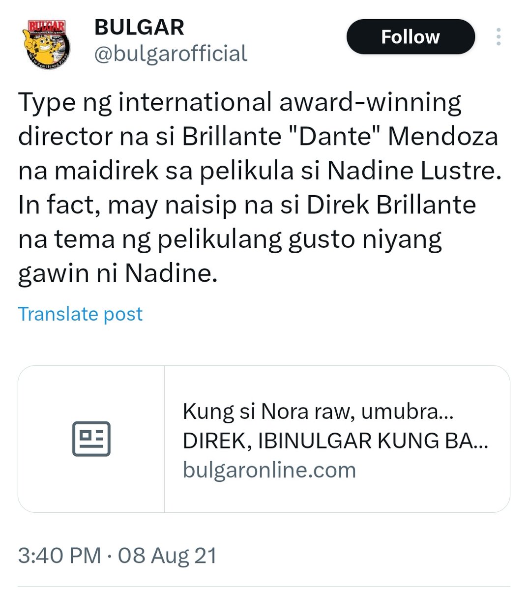 nadinelovemeryt's tweet photo. From newbie to veteran directors nagagalingan talaga sila kay Nadine Lustre. Consistent sila lalo sila Direk Joel Lamangan &amp; Brillante Mendoza na gusto nila si Nadine na makatrabaho

BEST ACTRESS NADINE LUSTRE

NADINEDAY COUNTDOWN
#TasteOfMBWines
#NadineLustre https://t.co/pTJJ2Eemem