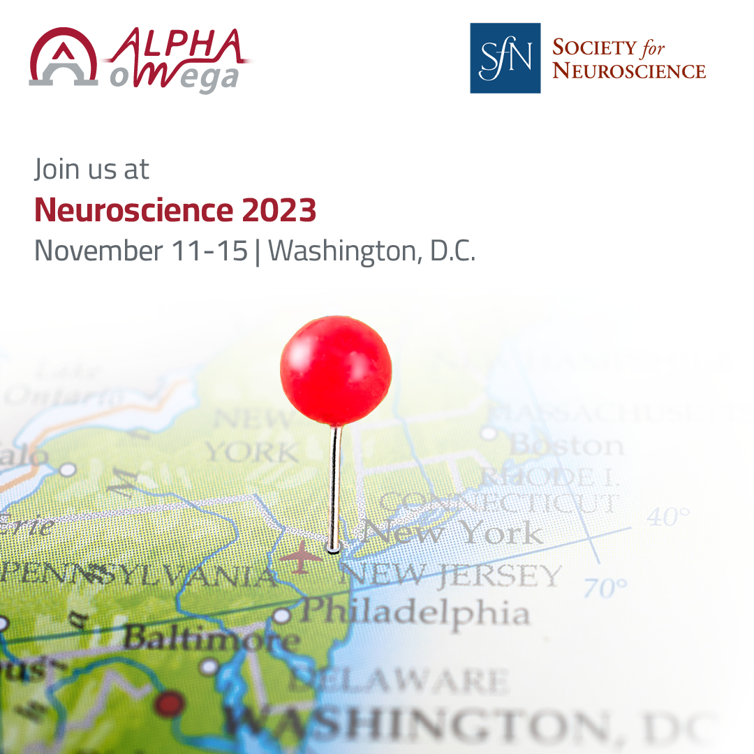 Ready to push Neuroscience boundaries? Join us at #Neuroscience2023 in D.C., Nov 11-15! Dive into Alpha Omega's 30-year journey as Neuro pioneers. bit.ly/3Kv3Jms
#InnovationInNeuroscience #ResearchAdvancements #NeuroTechInsights
