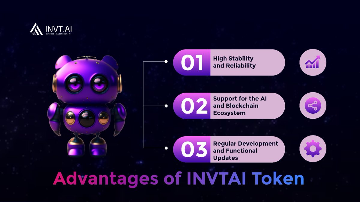 ✨ Introducing the unique and competitive advantages of #Invtai #token ($INA):

💪 High Stability and Reliability
🔧 Support for the AI and Blockchain Ecosystem
✨ Regular Development and Functional Updates

#Invtai #AITools #Artificialintelligence #Ethereum #ETH #Openai #Crypto