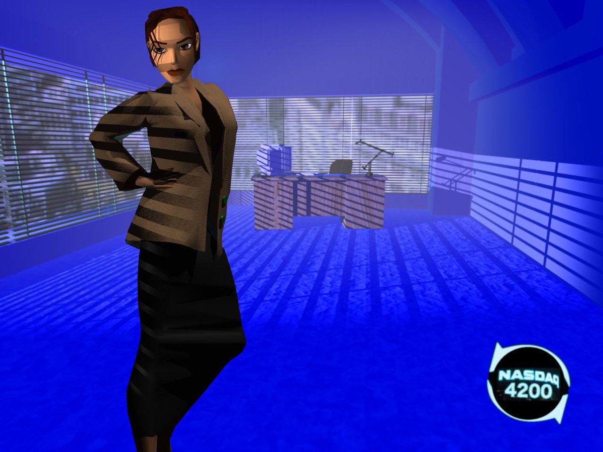 A new week of dominating the financial markets for Lara Croft

It is rumoured she is taking a break from her badass Tomb Raid adventures

And will briefly shift her focus towards creating a $NASDAQ world order