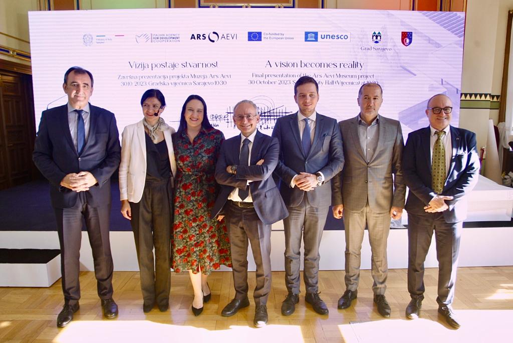 The <a href="/ArsAevi/">ArsAevi</a> Museum of Contemporary Art will soon have a permanent home in Sarajevo! 

Today's final presentation of the museum gathered partners &amp; friends of the project &amp; <a href="/eubih/">EU in Bosnia and Herzegovina</a> Head of Co-op Ellero stressed 🇪🇺's continued support to 🇧🇦 cultural &amp; art institutions.