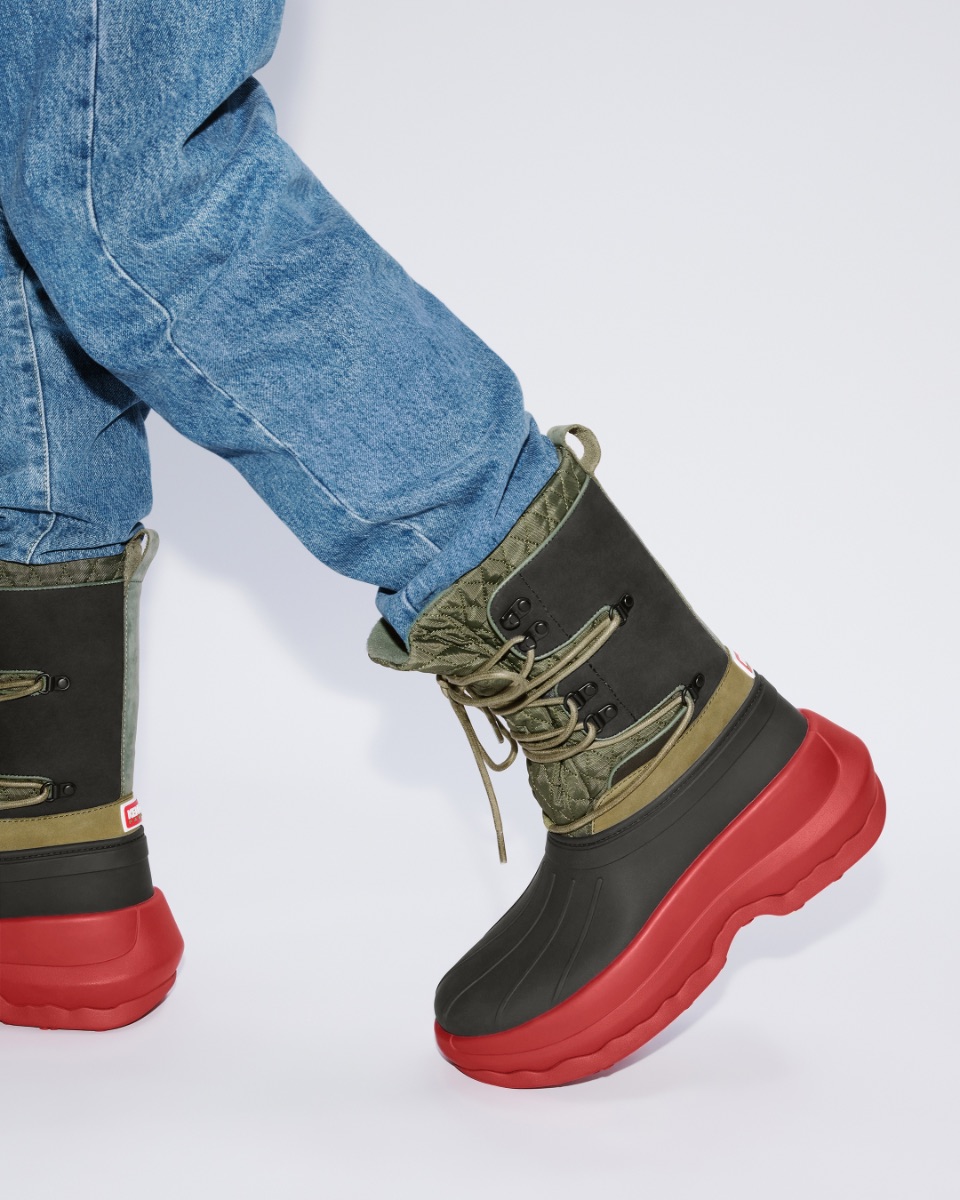 Permian_'s tweet photo. GM @Kenzo x @HunterBoots have joined forces to bring us this icon of an ankle book. Inspired by an ‘East meets West’ aesthetic and featuring original details – think multi-texture upper, exaggerated sole and FSC-certified rubber shell – these utilitarian boots harness the very best of these two contrasting brands. We love to see it. #collab #permian