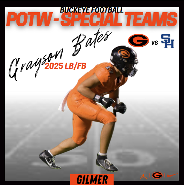 GilmerBuckeyeFB's tweet photo. Player of the Week - Special Teams

@GraysonBates4 

2025 LB/FB is getting better each week in all 3 phases! https://t.co/CwapcVI3o3