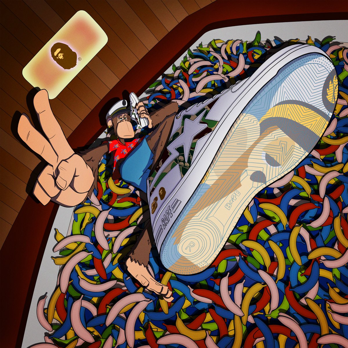 We've been a fan since way back. Back when streetwear didn't take itself so seriously. We rummaged through the vault and twisted the classics.

The BAPE® X BAYC collection first drops exclusively for BAYC members at #ApeFestHK and online on November 4th. More details coming soon.