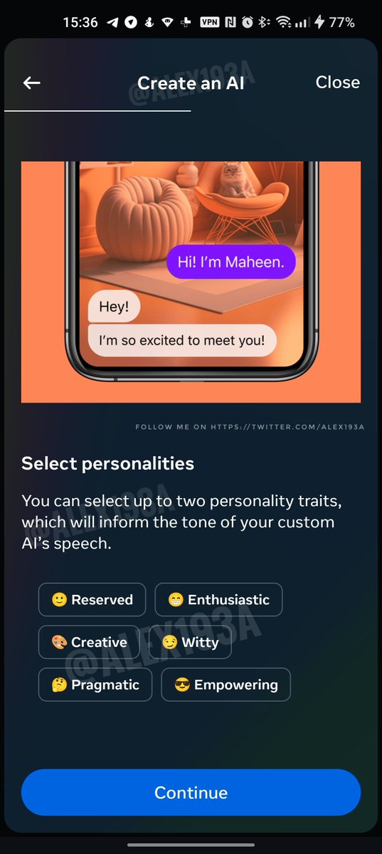 #Instagram is working on the ability to create an #AI friend 👀