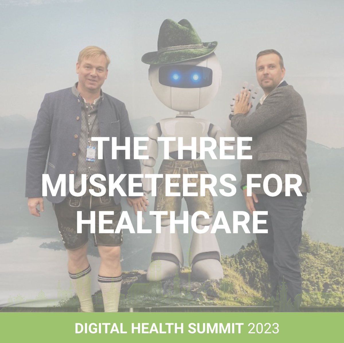 Meet the Three Musketeers of Healthcare at the Digital Health Summit 2023 in Munich! Register now and get your Tickets: buff.ly/2GUr57o

#dhsmuc #DHS23