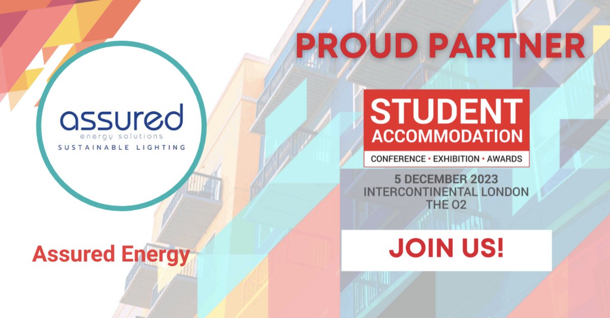 Not long now until the Property Week Student Accommodation Conference, Exhibition and Awards, on 5 Dec. We're looking forward to reconnecting with the #PBSA sector and hope to see you there! #StudentPW