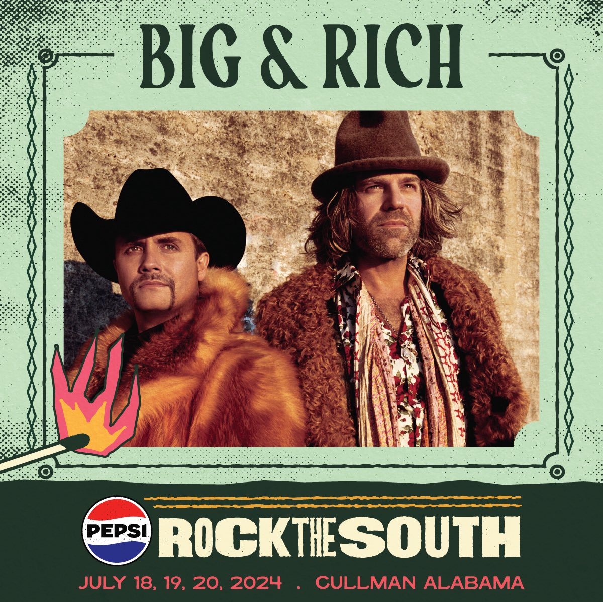 'Rock the South is back! We're pumped to be at the Biggest Party in the South next July. Tickets are on sale this Friday (11/3)!' Tickets/Info at - rockthesouth.com #bigandrich
