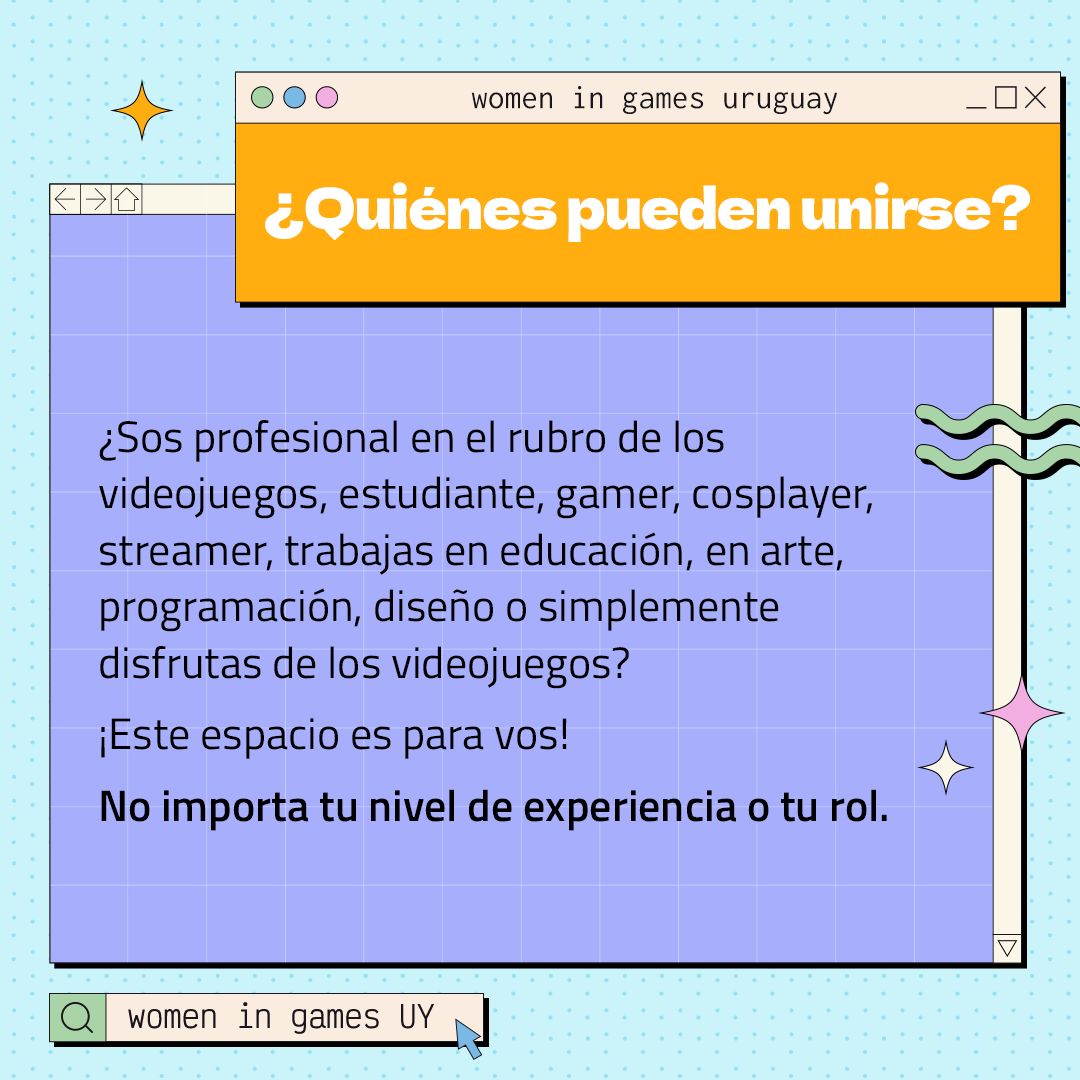 wiguruguay's tweet photo. En Women in Games Uruguay, valoramos cada voz. 🗣️ Únete a nosotros para promover la diversidad e inclusión en la industria de los videojuegos. 🚀
#womeningames #videojuegos #Inclusión #diversidad #WomenInGamesUruguay #videojuegos #ComunidadInclusiva #Uruguay https://t.co/CIr8SjEOxJ