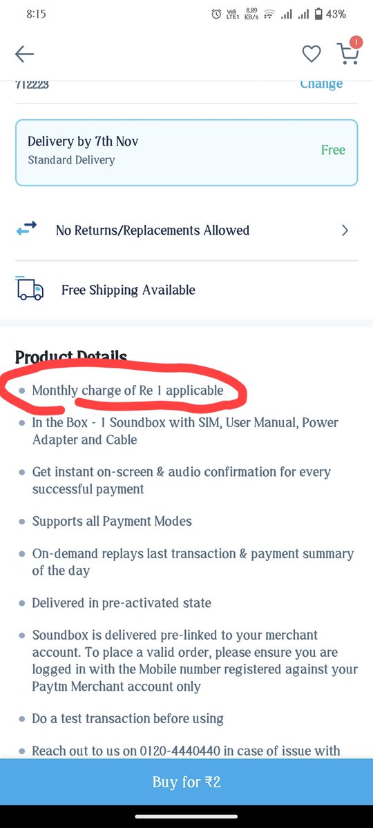 Is it a genuine or fake offer ? Please confirm it.. Paytm Soundbox 3.0
@Paytmcare @PaytmBusiness @PaytmMall